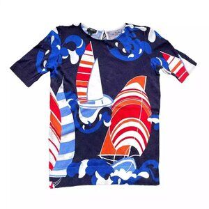TALBOTS PETITES TOP YACHTS SIZE SP SHORT SLEEVES